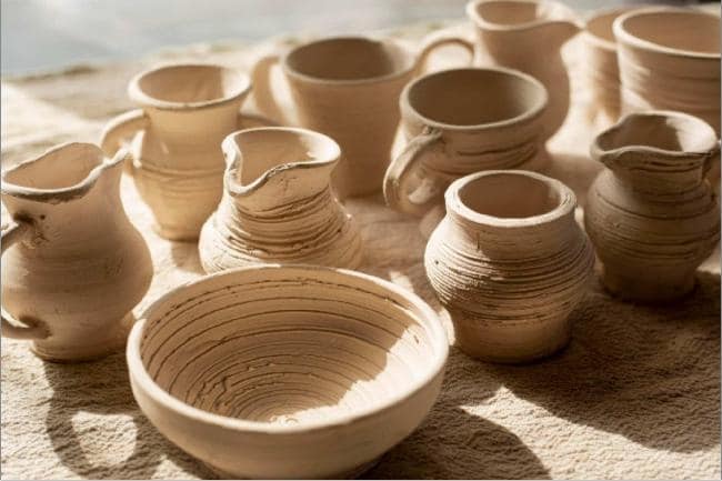 Pottery made of Ceramic clay