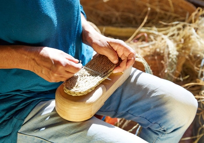 making the sole of Espadrilles 